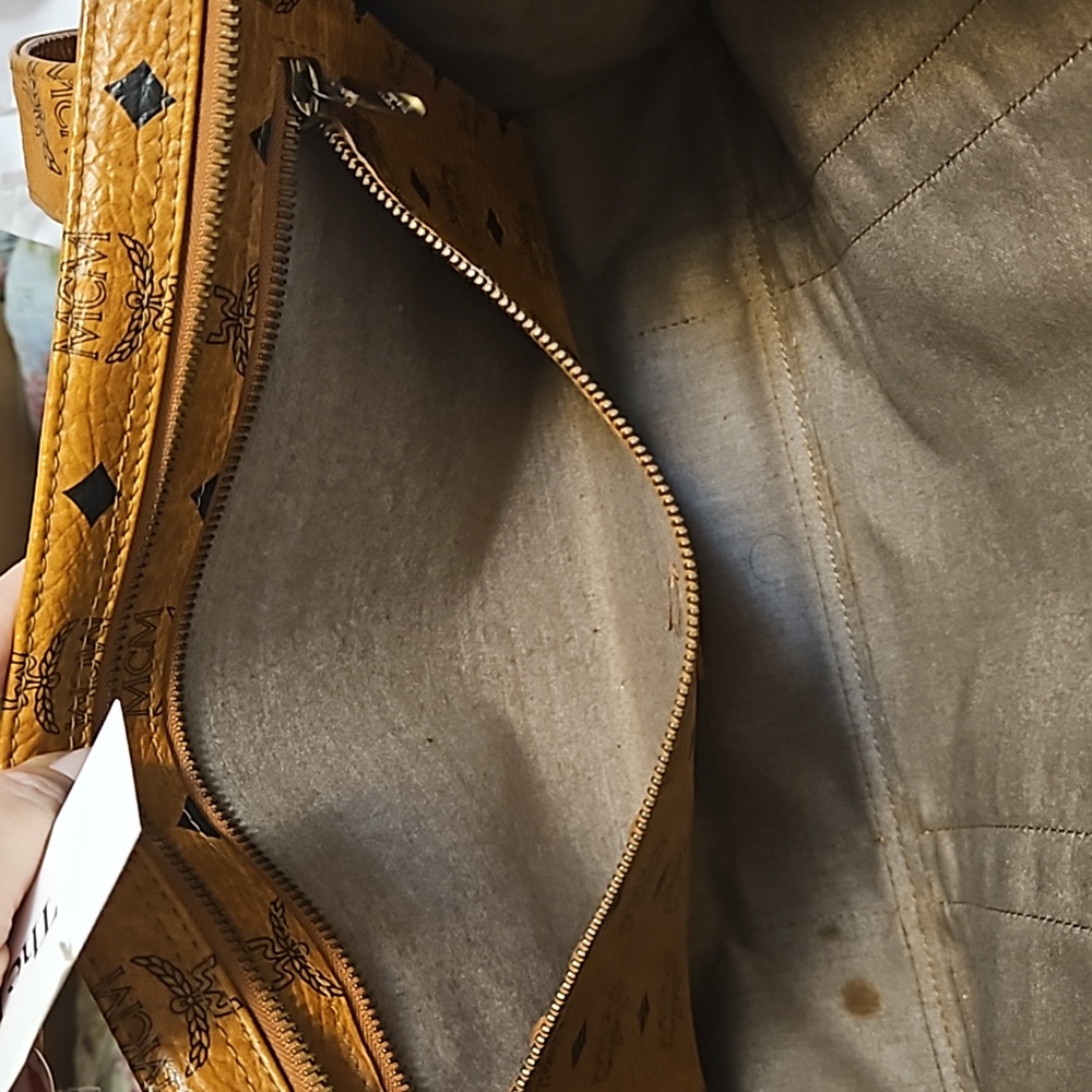 MCM Brown Visetos Shoulder Bag - Picture 10 of 11